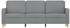 vidaXL 3 Seater Sofa 198 x 77 x 80 fabric