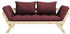 Karup Design BEBOP Schlafsofa clear/bordeaux 174x80x80 cm / 206x80x42 cm