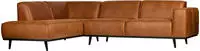 WOOOD Ecksofa "Statement" frei im Raum stellbar, H 77 cm x B 274 cm