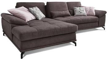 sit&more L-Sofa Costello links (312x89x173cm) dunkelbraun