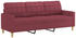 vidaXL 3-Sitzer-Sofa Weinrot 180 cm Stoff (359105)