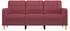 vidaXL 3-Sitzer-Sofa Weinrot 180 cm Stoff (359105)