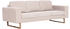 vidaXL 3-Sitzer-Sofa Stoff Cremeweiß (281382)