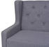 vidaXL 3-Sitzer Sofa Stoff Grau (245454)