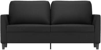 vidaXL 2-Sitzer-Sofa Schwarz 140 cm Kunstleder (359333)