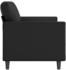 vidaXL 2-Sitzer-Sofa Schwarz 140 cm Kunstleder (359333)