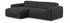 Trendmanufaktur Ecksofa Braga 255x72x160 cm anthrazit