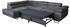 Meblini MALIBA 277x203x63cm Samt Links dunkelgrau