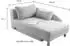Jockenhöfer Chaiselongue mit Bettfunktion und Bettkasten (149x80x90cm)
