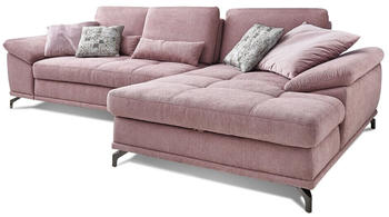 Cavadore Castiel Longchair rechts (5644) flieder-rosa