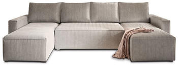 masseno Ecksofa ASPRA U-Form 299x143x83 cm Beige
