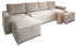 masseno Ecksofa ASPRA U-Form 299x143x83 cm Beige