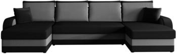 Mirjan24 Ecksofa Kris Lux U-Form (Manila 18 + 16)