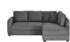 bobb Ecksofa mit Boxspringpolsterung Lisa de Luxe grau 235x90x184 cm