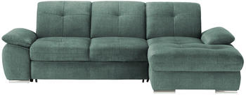 Primo Ecksofa Gladys türkis/petrol 282x103x197 cm