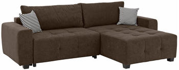 Home Affaire Bella Ecksofa Microfaser mit Bettfunktion dunkelbraun