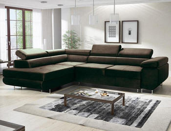 EasyFurniture Avatar Ecksofa Velvet 277x73x203 cm Links Monolith Schokolade