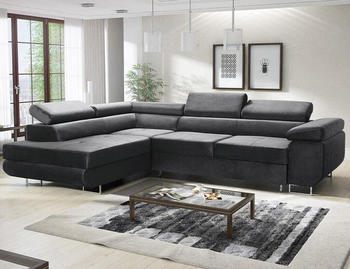 EasyFurniture Avatar Ecksofa Velvet 277x73x203 cm Links Monolith Graphit