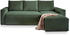 masseno Ecksofa POTARO L-Form 232cm dunkelgrün (POSO 14)