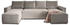 masseno Ecksofa ASPRA U-Form 299x143x83 cm creme (POSO 02)