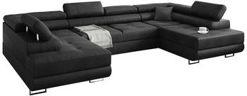 Kreative Furniture & Design Eckcouch Miami U 338x203 cm Dunkelgrau