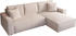 Beautysofa Ecksofa Parys L-form Polsterecke Cord 290 cm Poso 100 beige