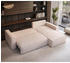 Beautysofa Ecksofa Parys L-form Polsterecke Cord 290 cm Poso 100 beige
