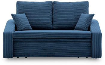 Adams Group Sofa DORMA 148x86 mit schlaffunktion POSO 005 Dunkelblau