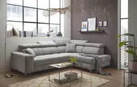 ED EXCITING DESIGN Ecksofa "Sydney L-Form" motorischer Sitztiefenverstellung,