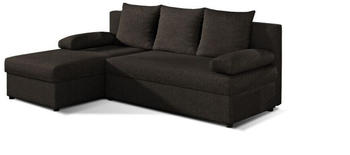 Möblo Polstersofa Wohnlandschaft 206x146x73 cm Aron Links (Braun - Sawana 26)