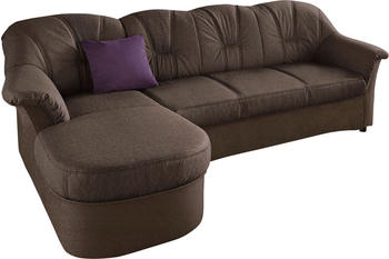 Domo Polsterm&ouml;bel Flores Primabelle 233x86x82cm braun/dunkelbraun