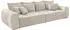 Jockenhöfer XXL Moldau Luxus-Microfaser 306x83x134 cm beige/beige