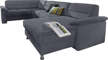 sit&more Wohnlandschaft Altara Nubuck Recamiere rechts dunkelgrau