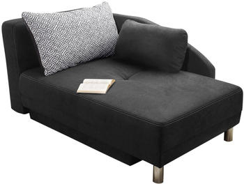 Jockenh&ouml;fer Chaiselongue mit Bettfunktion und Bettkasten (149x80x90cm) dunkelgrau