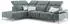 VitaliSpa Ecksofa James rechts mit USB-Anschluss 301x218x86 cm grau