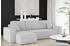 Kaiser Möbel Ecksofa L-form BEST Dicker Cord Links Hellgrau