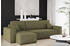 Kaiser Möbel Ecksofa L-form BEST Dicker Cord Links Olive
