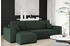 Kaiser Möbel Ecksofa L-form BEST Dicker Cord Links Grün