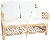 vidaXL 2-Sitzer-Sofa Rattan