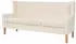 vidaXL 2-tlg. Sofa-Set Stoff Cremeweiß (274930)