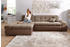 Domo Polstermöbel Ecksofa Moric XXL R links 300x172x80 cm beige/braun