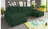 SILAPE Wohnlandschaft mit Schlaffunktion Totti U-Form (313x144x80 cm Grün (Poso 014))