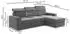 Möbel Punkt Ecksofa TOKIO 242x168x79 cm Anthrazit/schwarz