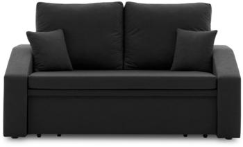 Adams Group HEWLET PLUS Schlafsofa mit Bettkasten MIKRO 15 SCHWARZ