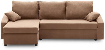 Adams Group Ecksofa HEWLET PLUS mit Schlaffunktion L-form MIKRO 48