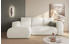 EasyFurniture Lambi Ecksofa L-Form Links 266x89x164 cm Boucle 01 Creme