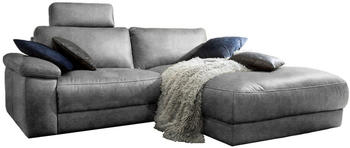 Kawola Ecksofa LOLA grau Recamiere Rechts Stoff