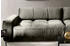 Kawola Big 3-Sitzer mit Sitztiefenverstellung Velvet PALACE silber