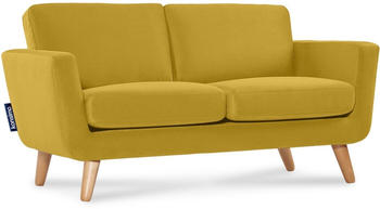 Konsimo Schlafsofa mit Armlehnen TAGIO Gelb Scandinavian 153x80x84 cm