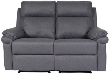 Mendler 2er Kinosessel MCW-L94 Stoff/Textil dunkelgrau